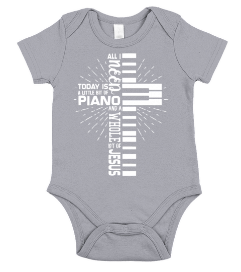 Jesus Keyboard Piano Player Gift Short Sleeve Baby One-Piece