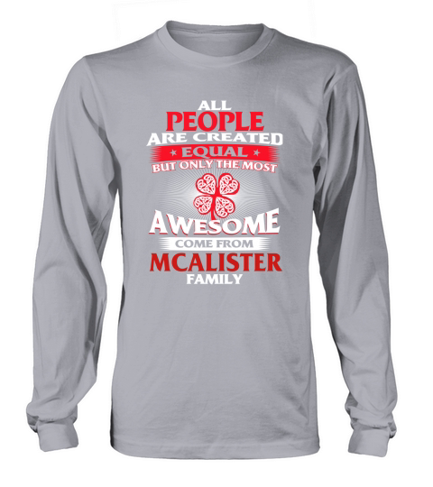 Its a Mcalister Thing You Wouldnt Understand - Name Custom T-Shirts Long sleeved Unisex