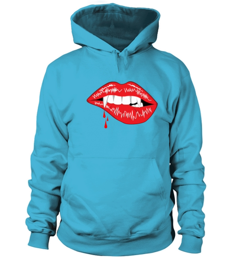 Halloween Vampire Girl Costume Glamour Vampire Lip Women's Hoodie
