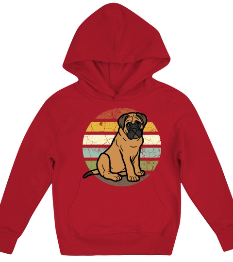 vintage bullmastiff dog lovers Kids Hoodie