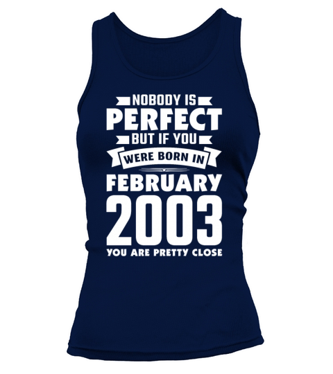 18th Birthday February Gift Vintage 2003 18 Years Women's Tank Top
