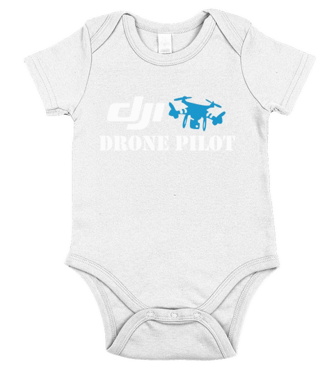 Dji Drone Pilot Logo Short Sleeve Baby One-Piece