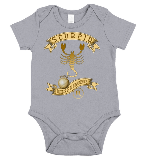 Scorpio October 23 to November 21 Short Sleeve Baby One-Piece