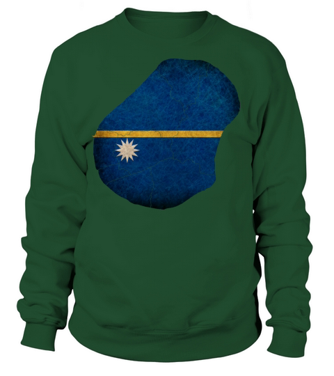 Nauru Flag Map Women's Sweatshirt