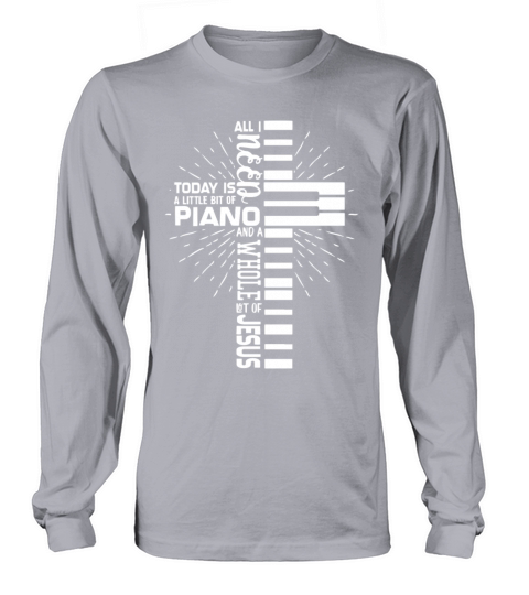 Jesus Keyboard Piano Player Gift Men's Long Sleeve