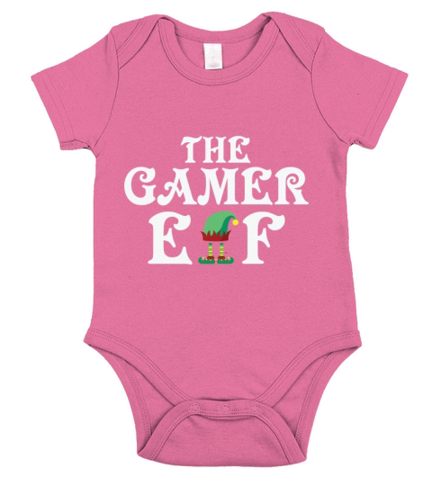 The Gamer Elf Christmas Short Sleeve Baby One-Piece