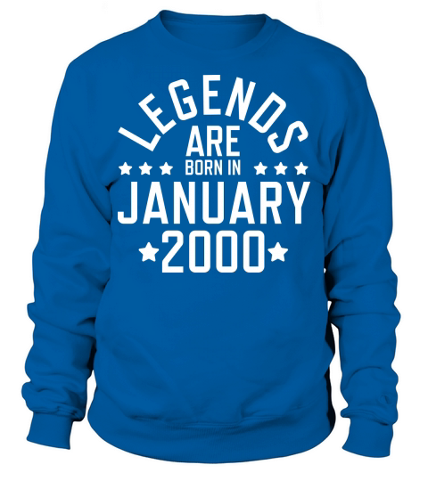 Legends are born January 2000 Men's Sweatshirt