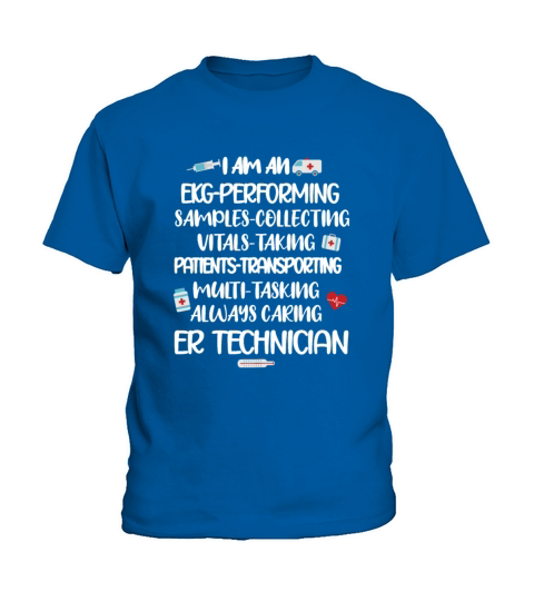 Emergency Room Tech Gifts ER Tech ERT Technician Kids T-Shirt
