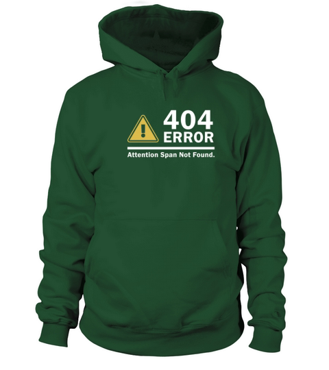 Attention Span Not Found 404 ERROR Women's Hoodie