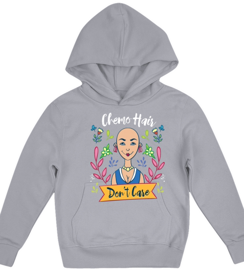 Chemo Hair Fuck Cancer Therapy Lymphoma Funny Gift Kids Hoodie