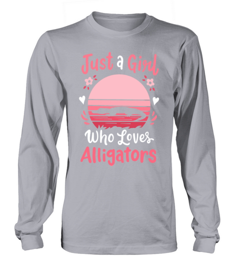 Alligator Crocodile Alligator Lover Retro Women's Long Sleeve