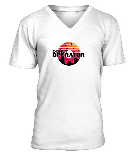 donut operator V-Neck T-shirt