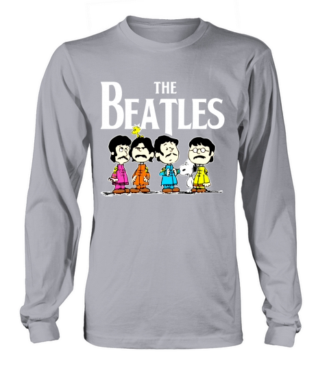 The Beatles and snoopy Long sleeved Unisex