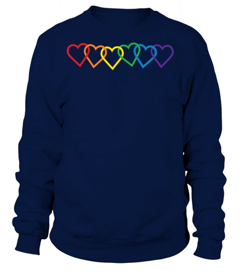 Rainbow Heart Chains Women's Sweatshirt