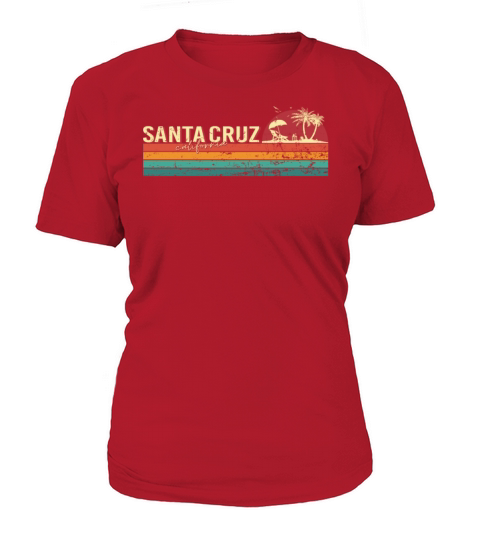 Santa Cruz California City ECG 70s 80s Vintage Women's T-Shirt