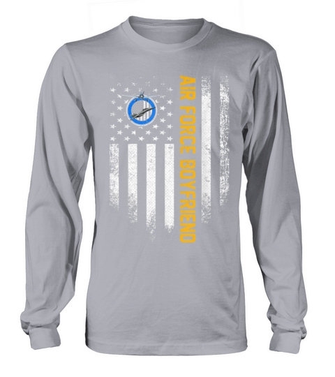 Vintage USA American Flag Proud Air Force Veteran Women's Long Sleeve