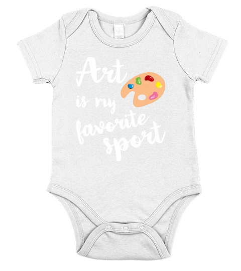 Art Is My Favorite Sport Short Sleeve Baby One-Piece
