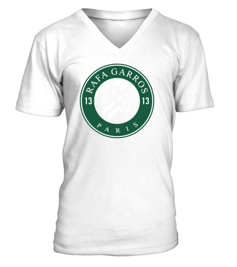 13 Rafa Garros Paris V-Neck T-shirt