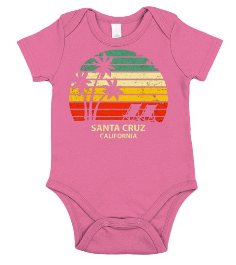 Santa Cruz California Short Sleeve Baby One-Piece