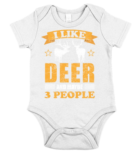 Deer Forest Animal Lovers Quote Gift Short Sleeve Baby One-Piece