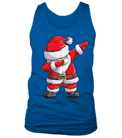 Christmas Shirts for Boys Kids Dabbing Santa Xmas Men's Tank Top