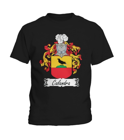 Calandra Family Crest Italian Family Crests Kids T-Shirt