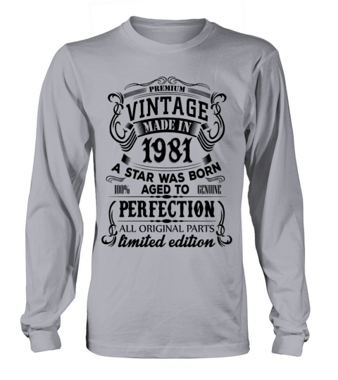 Vintage 1981 Men's Long Sleeve