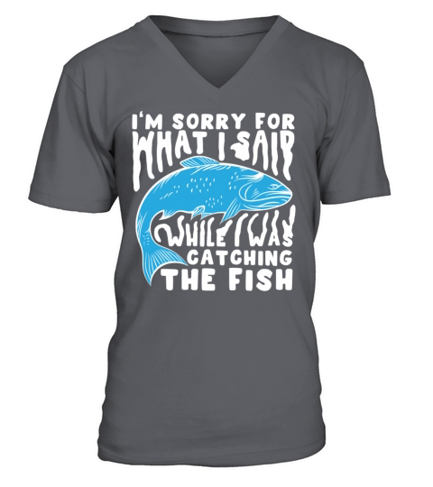 Funny Fishing Lover Fish Fisherman Gift Men's V-Neck T-shirt