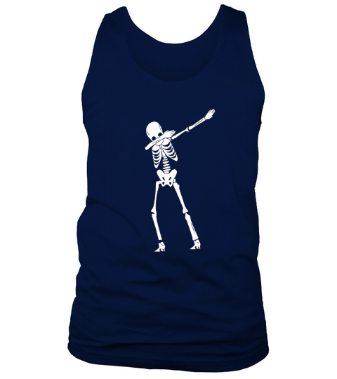 DABBING HOLLOWEEN SKELETON TSHIRT DAB HIP HOP SKULL DABBIN Tank Top Unisex