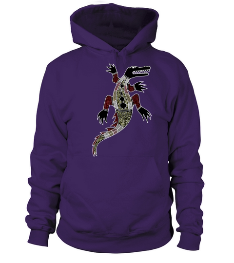 Aboriginal Art Croc - Authentic Aboriginal Art Women's Hoodie