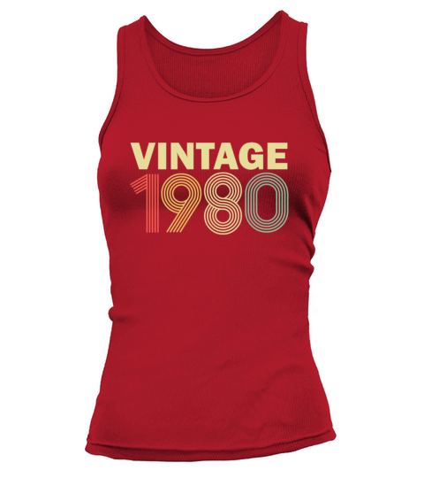 Vintage 1980 gift Women's Tank Top