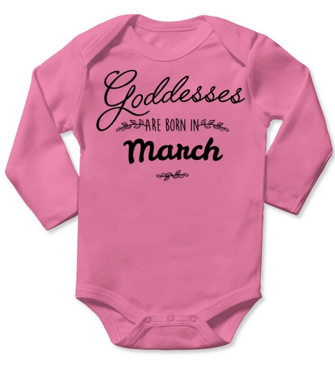 March goddesses Long Sleeve Baby One-Piece