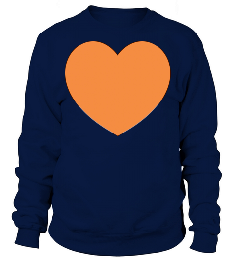 Orange Heart Women's Sweatshirt