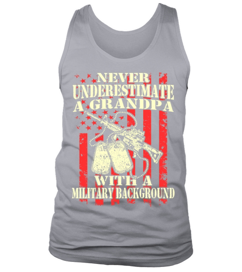 A grandpa with a military background Men's Tank Top