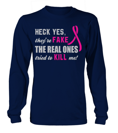 Breast Cancer Awareness Funny T shirt Women's Long Sleeve