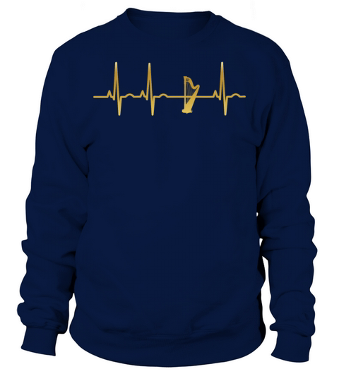 evolution ekg heartbeat harfe harp Sweatshirt Unisex