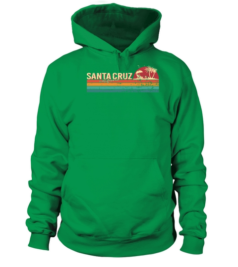 Santa Cruz California City ECG 70s 80s Vintage Women's Hoodie