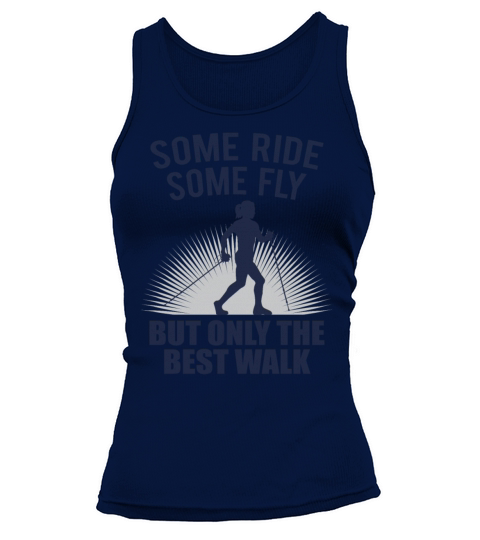 Nordic Walking Walker Woman With Sticks Gift Women's Tank Top