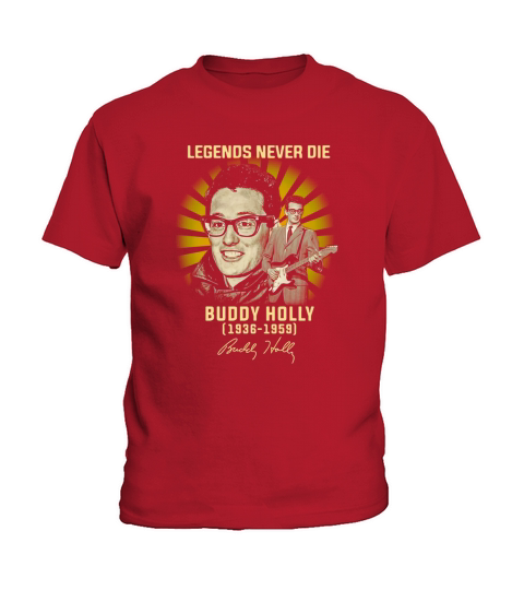 Legends never die Buddy Holly 1936 1959 signature Kids T-Shirt