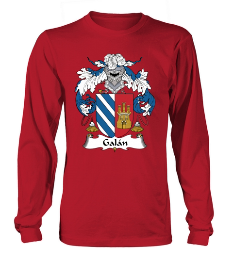 Galan Family Crest Spanish Family Crests Long sleeved Unisex