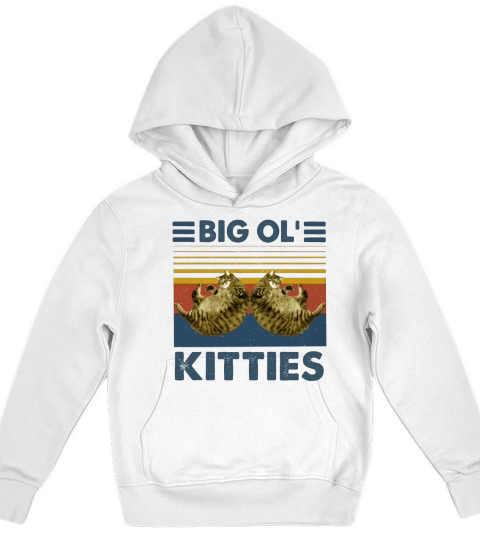 Big ol’ kitties vintage Kids Hoodie