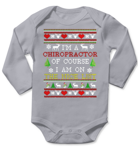 Gift For Chiropractor Ugly Christmas Sweater TShirt Long Sleeve Baby One-Piece
