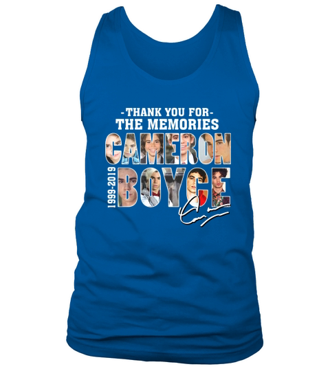 Thank you for the memories Cameron Boyce 1999-2019 signature shirt Tank Top Unisex