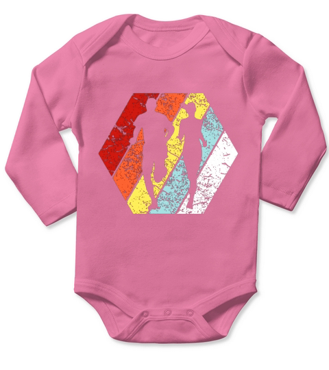 Funny Retro Vintage Running 80s Style - Ladies Flowy Tank Long Sleeve Baby One-Piece