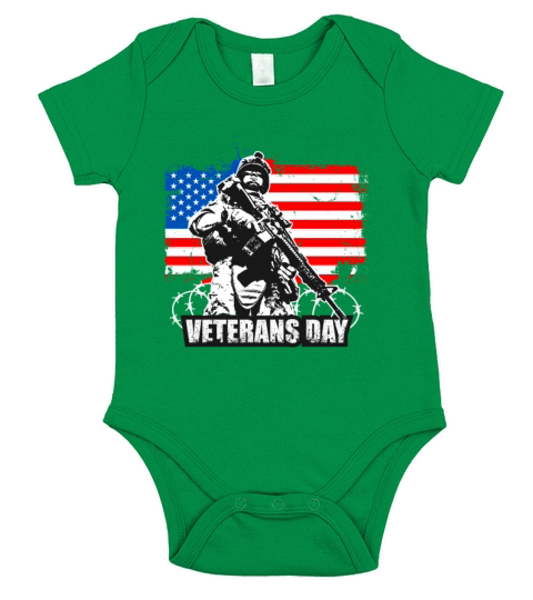 VETERANS DAY KNEEL FOR THE CROSS veteran Day Shirt Short Sleeve Baby One-Piece