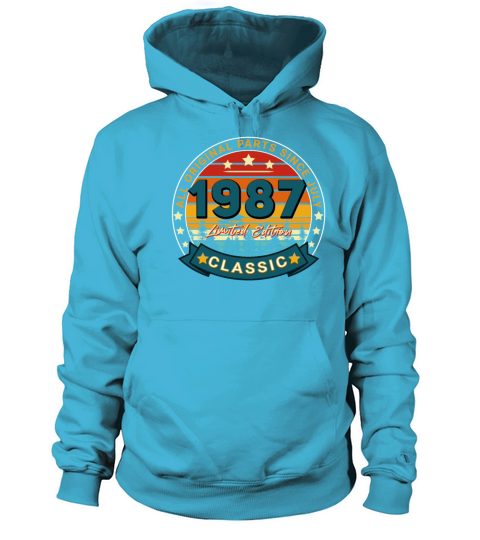 July 1987 Vintage Gift Idea Women's Hoodie