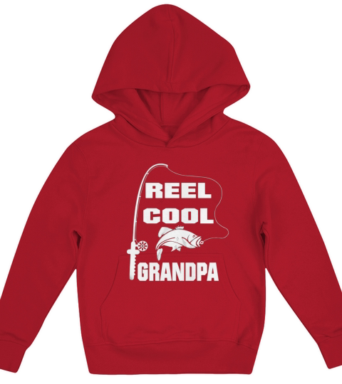REEL COOL GRANDPA Kids Hoodie