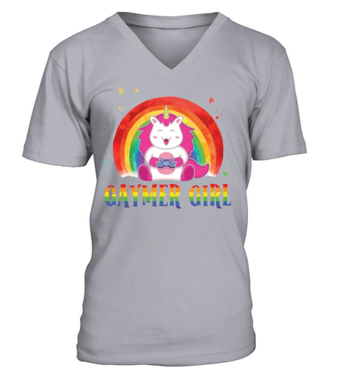 gaymer girl girl gamer gay gayming Men's V-Neck T-shirt