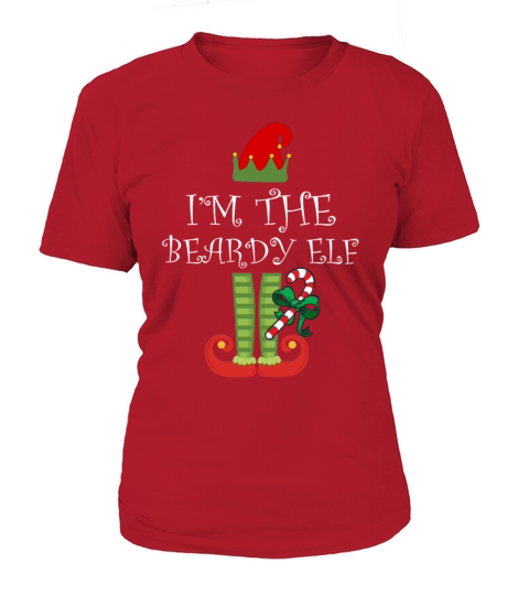 Im The Beardy Elf Matching Family Group Christmas Women's T-Shirt