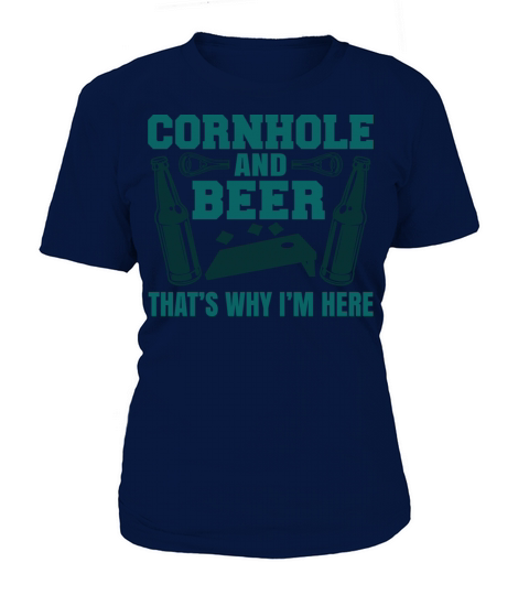 Cornhole and Beer Toss funny Cornhole Outfit hole Women's T-Shirt
